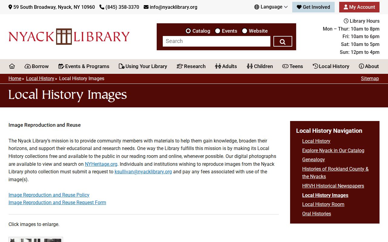 Orangetown city directory research at Nyack Library local history
