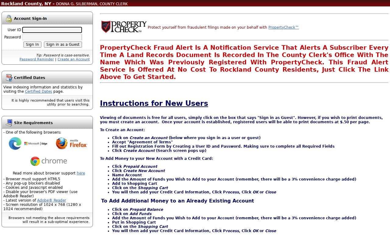 Orangetown previous residents deed-index research at Cott land records